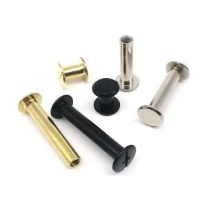 10/20/30pcs 가죽 가방 벨트 스트랩 사진 스크랩북 앨범 계정 도서 포스트 바인딩 시카고 나사 네일 리벳