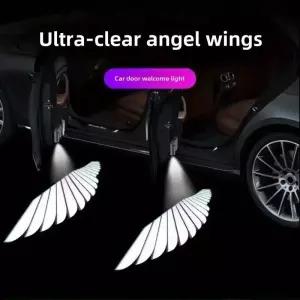 화물차차폭등 Car Angel Wings Wireless Door Welcome Decorative Light Courtesy Shadow Projector Lamp L