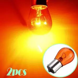 화물차차폭등 2개 차량용 차례 신호 조명 1156 12V 21W 램프 교체 오렌지 역 전구 자동