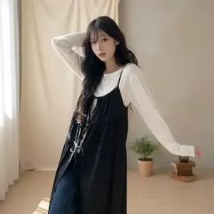 [다잇템] 여성 코르셋 코디 내추럴핏 롱 원피스