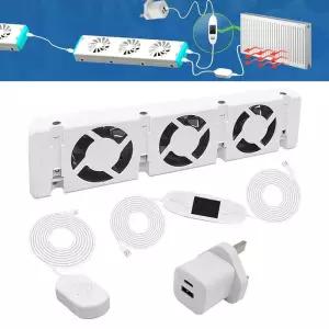 난로동력팬 라디에이터 환기 스마트 팬 난연성 C 커넥터 30x7x3cm 홈