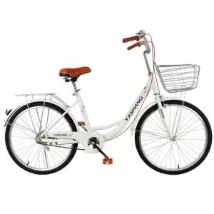 자전거 출퇴근 입문용 클래식 경량 여성용 아줌마 클래식자전거 바구니 24인치