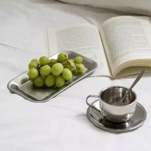 [셀러에이드]컵 세트 티 플레이트 스푼 스틸 스텐 홈카페 심플