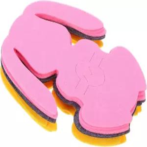 BATSVEE 12개 부활절 토끼 양모 펠트 플레이스매트 두꺼운 스프링 테이블 식기 홀더 그레이 핑크 옐로우