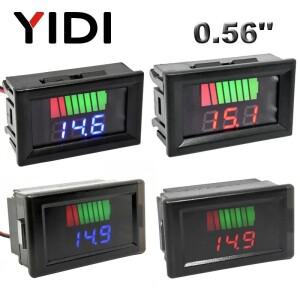 방수 LCD 디지털 전압계, 자동차 오토바이 납산 배터리 용량 표시기, 전압 테스터 미터, 0.56 인치, 12V,