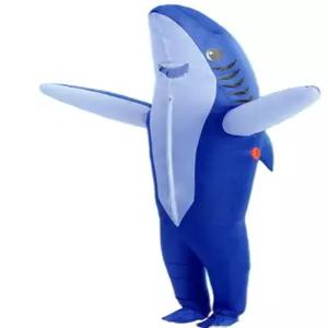 상어코스튬 에어슈트 동물 행사 인형탈 풍선옷 할로윈 아쿠아리움 수족관