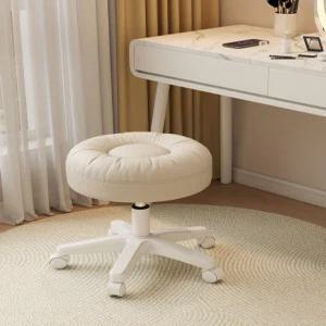 높은화장대의자 원형 높이조절 스툴 메이크업 이동식