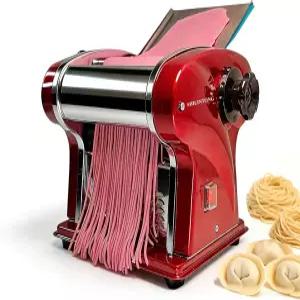 신통 전기 파스타 면 제조기 내장형 2.5mm 칼날 반죽 폭 14cm 두께 조절 가능 가정용 및 상업용 출력 5Kg/H