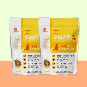 [퍼피랑키티랑]오메가펫츄 강아지 피부 영양제 36개입, 2개, 오메가3 비타민