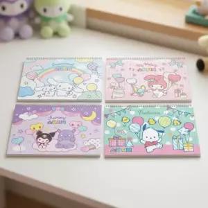 산리오캐릭터즈 스케치북 그림그리기 도화지 수채화 드로잉북 초등학생 미술용 (10권1세트)