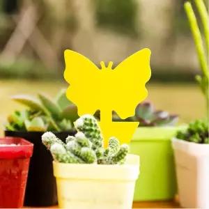 베란다 가드닝 화분 벌레 퇴치 끈끈이 나비모양 식물 뿌리파리 제거 트랩