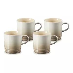 [르크루제][더블특가/정가15만원대] 카푸치노머그 200ml 4P세트-넛메그