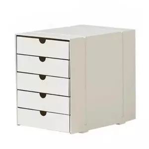 USM 이노스 Inos 5단 C4 서류 서랍 라이트그레이 그린 유에스엠