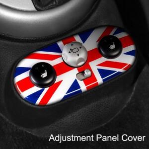 미니 쿠퍼 R50 2006 백미러 조정 패널 장식 스티커 커버 자동차 스타일링 액세서리