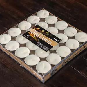 카페 오래타는 3시간 티라이트 양초50P 짧은 신혼 작은 저녁식사