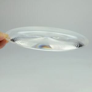 직경 250mm 광학 PMMA 태양광 플라스틱 프레넬 렌즈 원형 초점 거리 120 콘덴서 확대경