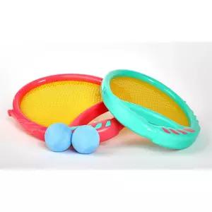 어린이 스포츠 체육활동교구 2인용 캐치볼 세트 찍찍이공 공놀이