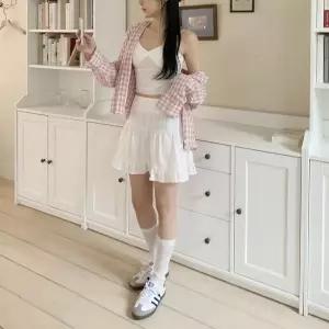 [신세계라이브쇼핑][옷자락] 여자 여름 데일리 러블리 레이스 프릴 면 속바지 미니스커트