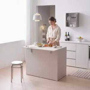 [히트가구]FC103 접이식 아일랜드 식탁 홈바 1000 1color