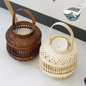 자연친화적 나무 무드등 장식 소품 촛대 초랜턴 거실인테리어