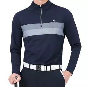 MONCROSS 남성 라인 포인트 기능성 쿨 집업티셔츠 Model No_CGB6029