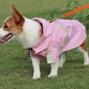 중형견 강아지 발광 레인코트 XL 1P 우비 애견 비옷