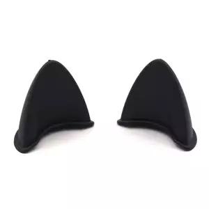 오토바이 헬멧 장식 고양이귀 블랙 2개 세트
