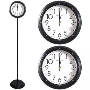 무소음 스탠드 시계 양면 디자인 큐빅스탠드시계 국산시계