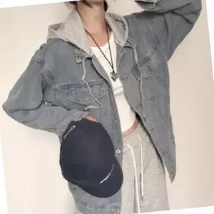 여성 봄 간절기 후드 루즈핏 데님 재킷 캐주얼 데일리 블랙 블루 청 점퍼