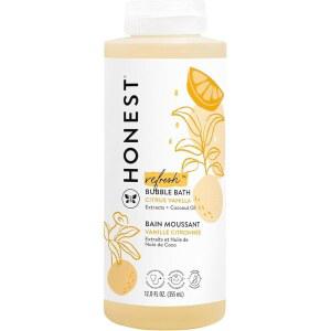 정직한 회사 floz 없는, 유래, 레시, 자연 목욕, 저자극성, 바닐라 거품 12 시트러스 눈물