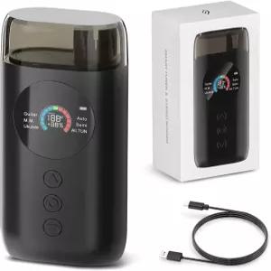 Enya 스마트 자동 기타 튜너 풀 컬러 LCD 화면 - 메트로놈 및 스트링 와인더 일렉트릭 어쿠스틱 우쿨렐레