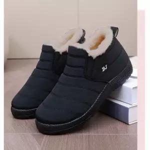 여성 양털 방한화 여자 겨울 신발 운동화 끈없는 ws1 ORy2+1KYP