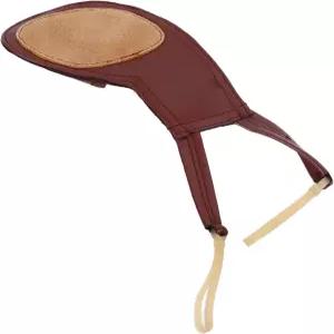 바이올린 턱걸이 패드 양가죽 핸드메이드 부드러운 커버 신축성 있는 스트랩 안정적이고 편안한 연습용 1/2