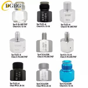 컨버터 이산화탄소 탱크 캐터 어댑터 소다스트림 홈브루 아쿠아리움용 W21.814C203/824UNF 825 인치 NGO