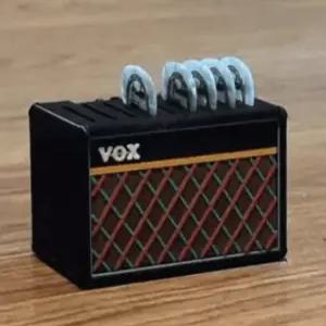 기타 픽 홀더 박스 FOR 복스 스타일 앰프 스피커 세트 셀룰로이드 9개 포함