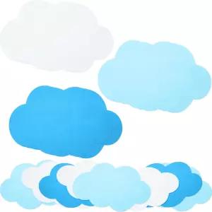 프렌다 12팩 대형 펠트 테이블 매트 식탁 세트 마우스 패드 책상 장식 벽 데칼 공예 용품 생일 파티 12 x