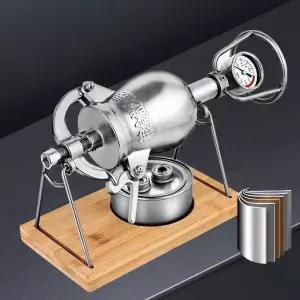 미니 뻥튀기 기계 메이커 가정용 전기 간식 캠핑 스테인레스 튀밥 팝콘 세트 회전 스텐