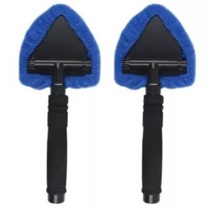 차량용 길이조절 극세사 유리닦이 거울 창문 유리창 닦이 2개