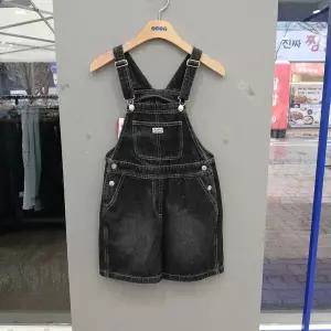 [에스핏]주니어 키즈 오버롤 5부 데님 아동 멜빵 바지 청바지 SJA304-FJPT13_DG