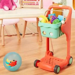 멜로디 아기쇼핑카트 높이조절 마트놀이소품 두돌선물 어린이집 3살장난감