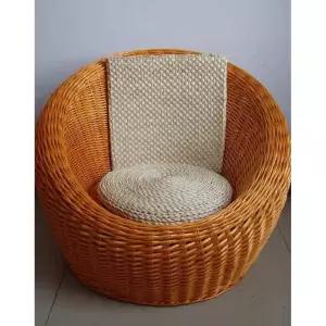 라탄암체어 라탄의자 테라스 인용 블랙 원목 암체어