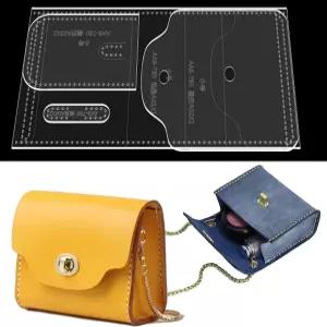 가죽 작업용 리베니 패턴 공예 릴 템플릿 가방 제작 지갑 카드 케이스