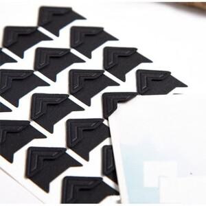 120 개/몫 DIY 빈티지 코너 사진 앨범 스티커 크래프트 종이 프레임 장식 스크랩북 5 시트