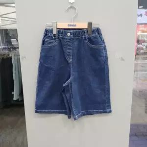 [에스핏]주니어 키즈 공용 버뮤다 데님 6부 아동 반바지 청바지 SJA304-UJPT05_DG