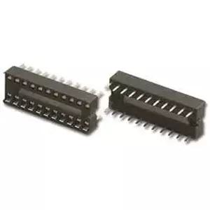 1-390261-7 IC 소켓 22 핀 0.3 폭 듀얼 와이프 스타일 주석 도금 (10개)