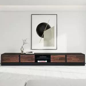 루에르 멀바우 원목 2700거실장세트 1500거실장 600협탁2개 tv장