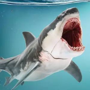 메갈로돈 상어 백상아리 고대상어 피규어 약16cm 모형 생물