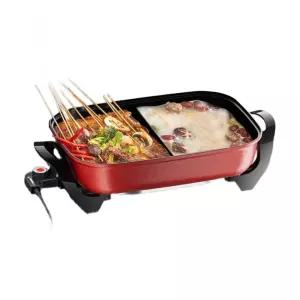 전기 멀티쿠커 전골냄비 사각 대용량 샤브샤브 찜기 생활방수 미끄럼방지