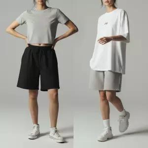 [화이트빌딩]여자 트레이닝 반바지 원턱 버뮤다 빅사이즈팬츠