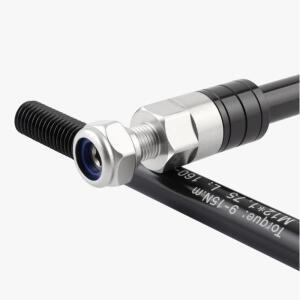 알루미늄 합금 자전거 쓰루 액슬 트레일러 히치 어댑터 M12x1.0/1.5/1.75 나사산 블랙 라이딩